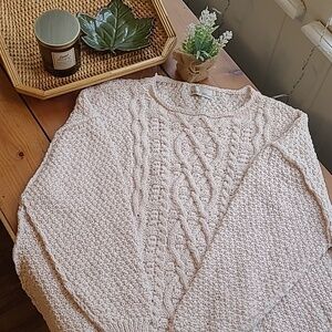 Very Soft Drop Shoulder Cream Sweater